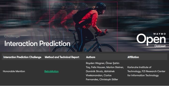 Honorable mention - Waymo Challenges 2025